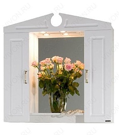 Водолей Мебель для ванной Капри 90 белая с б/к – фотография-2