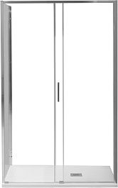 Aquanet Боковая стенка Pleasure Evo 80 AE65-F80-CT профиль хром стекло прозрачное – фотография-4