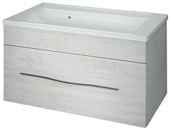 Какса-а Мебель для ванной Кристалл 80 белая – фотография-5