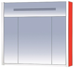 Misty Зеркальный шкаф Джулия 105 красный – фотография-1