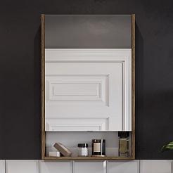 Акватон Мебель для ванной Сканди Doors 55 белая/дуб рустикальный – фотография-16