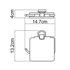WasserKRAFT Держатель туалетной бумаги "Oder K-3025" – фотография-3