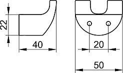 Keuco Крючок Elegance new 11613 двойной – фотография-2