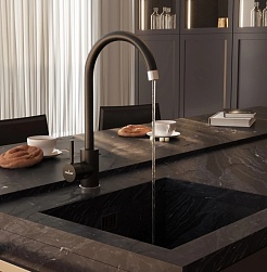 Mixline Смеситель для кухни 35к ML-GS15 (308) черный – фотография-4