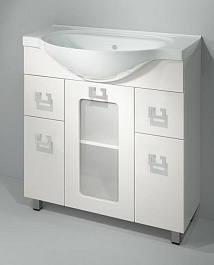 Какса-а Мебель для ванной Витраж 80 L – фотография-6