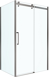 BelBagno Душевой уголок Marino MARINO-2-AH-1-120/90-C-GM 120x90 профиль оружейная сталь стекло прозрачное – фотография-1