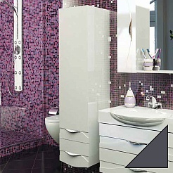  Пенал для ванной "Bruno" серый – фотография-1