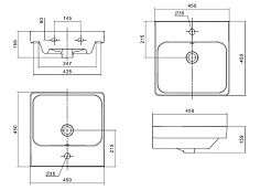 Misty Тумба с раковиной Мия 45 – фотография-4