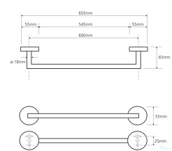 Bemeta Держатель полотенца Omega 104204042 – фотография-2