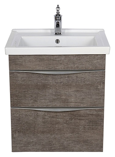 Aquanet Тумба с раковиной "Эвора 60" дуб антик – фотография-10