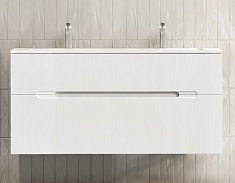 Jorno Тумба с раковиной Modul 120 белая глянцевая