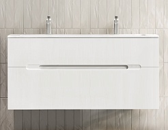 Jorno Тумба с раковиной Modul 120 белая глянцевая – фотография-1