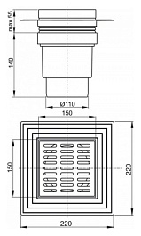 Alcaplast Душевой трап APV13 – фотография-2