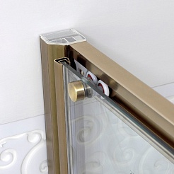 Cezares Душевая дверь в нишу MODENA-BF-1-120-C-Br-L – фотография-3