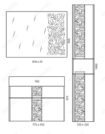  Тумба с раковиной Edel белая – фотография-6