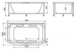BelBagno Акриловая ванна BB105-190-110 – фотография-3