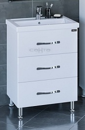 СанТа Тумба с раковиной Виктория 60 NEW напольная – фотография-1