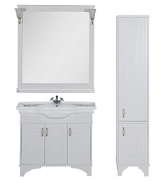 Aquanet Тумба с раковиной Валенса 100 белая (180302) – фотография-6