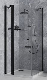 Paini Душевой уголок Cox 90х90 78YO9090 черный (YO) – фотография-1