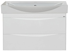 Misty Тумба для умывальника Элвис 85 белая подвесная