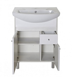 ASB-Mebel Мебель для ванной Орхидея 60 белое дерево – фотография-6