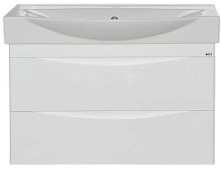 Misty Тумба для умывальника Элвис 85 белая подвесная – фотография-1