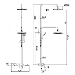 Lemark Душевая система Tropic LM7003C – фотография-2