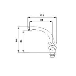 Raiber Смеситель для раковины Classic R2004 – фотография-2