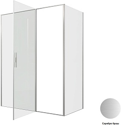 Allen Brau Душевой уголок Priority 160x80 3.31038.BA/3.31041.BA серебро браш – фотография-6