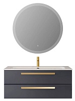 BelBagno Мебель для ванной Eco Cer-N 120 CZR-8073-120 grafito ручки сатиновое золото