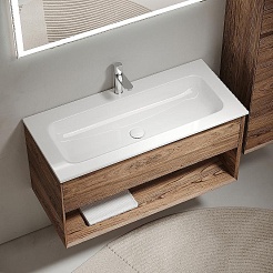 Sancos Тумба с раковиной Marmi 1.0 100 дуб чарльстон раковина Grace 101 CN7013 – фотография-2