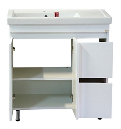 Misty Тумба с раковиной Фостер 80 с 2 ящиками, правое крыло – фотография-7