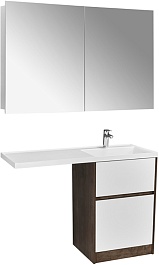 Акватон Мебель для ванной Лондри 60 R дуб кантри/белая – фотография-1