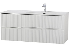 Cezares Тумба под раковину Duet-N 120 R подвесная Bianco Lucido