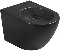 Ceruttispa Унитаз подвесной Sella Aria Tornado MB CT9530 черный матовый – фотография-2