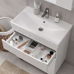 Volna Тумба под раковину Lake 60.2D.1Y белая – фотография-5