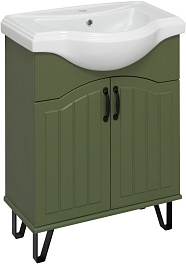 Runo Мебель для ванной Марсель 65 зеленая – фотография-2