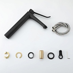 Gappo Смеситель для раковины G21-6 G1021-26 черный – фотография-3