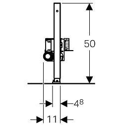 Geberit Монтажный элемент Duofix 111.593.00.1 50 см для напольного стока – фотография-6