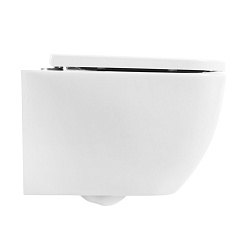 BelBagno Унитаз подвесной Alpina BB10100CHR/SC безободковый с сиденьем – фотография-2