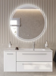 BelBagno Мебель для ванной Eco Cer-N 120-1 R bianco lucido CZR-8095-120-R ручки сатин – фотография-1