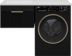 Brevita Тумба c раковиной Enfida 120 L подвесная под стиральную машину черная