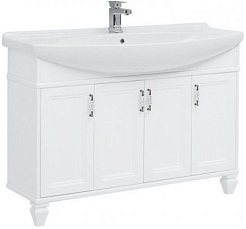 Aquanet Тумба под раковину Валенса NEW 120 белый – фотография-1