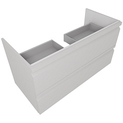 Aquatek Тумба с раковиной Вега 100 подвесная серый туман – фотография-3