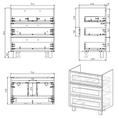 Alvaro Banos Тумба с раковиной Barcelona maximo 80 – фотография-8