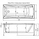 Aquanet Акриловая ванна Cariba 170 с г/м – фотография-16
