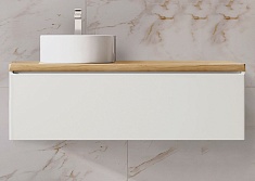 Jorno Тумба под раковину Solis new 120 белая SolN.01.120/P/W/JR подвесная