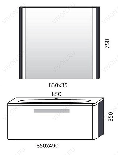  Тумба с раковиной "Coxo 85" – фотография-4