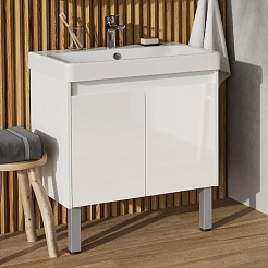 Акватон Тумба под раковину Сканди Doors 70 белая – фотография-7