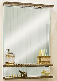 Sanflor Зеркало Румба 60 венге/патина золото – фотография-1